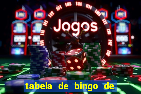 tabela de bingo de 1 a 100